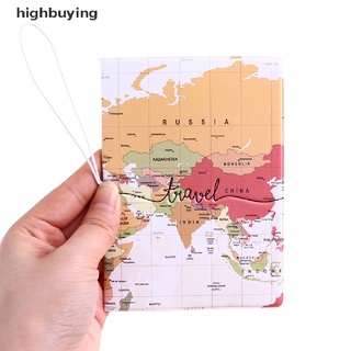 World Cartoon Holder Travel World Map Passport Card Package Case Card Sets 