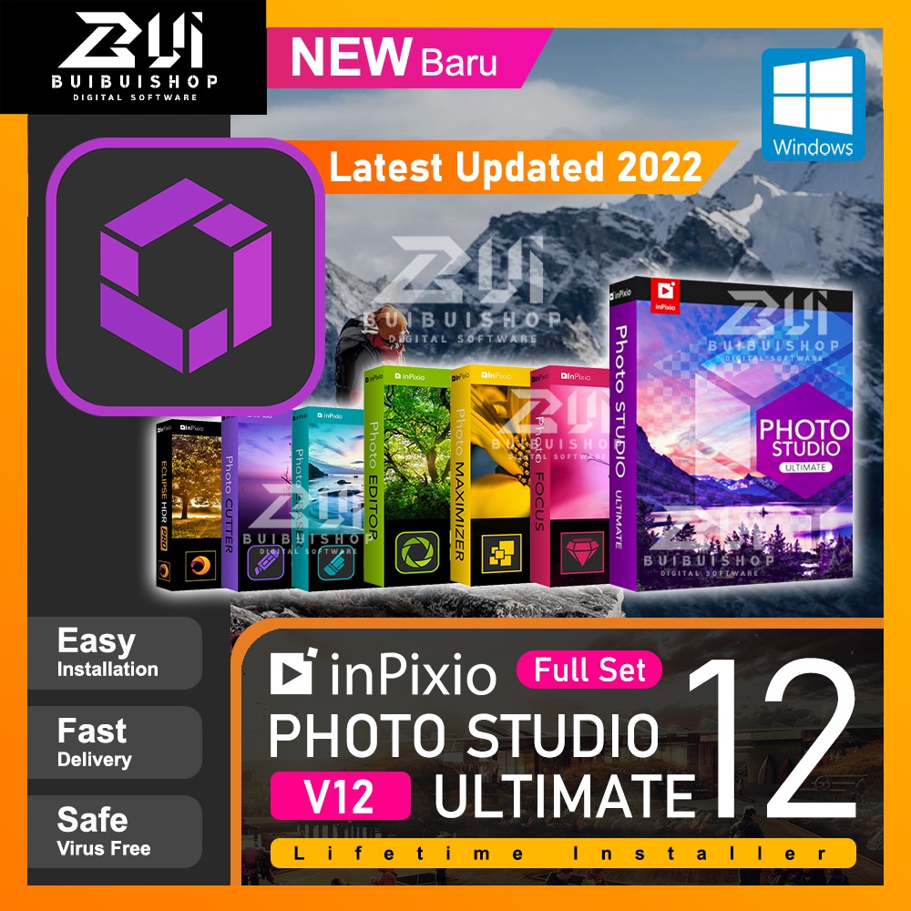 InPixio Photo Studio Ultimate 12 l Latest 2022 l Windows Shopee Malaysia