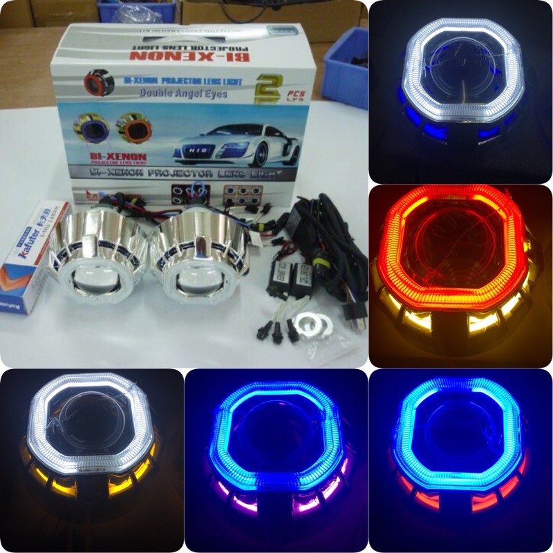 [READY STOCK] Bi-Xenon Projector Lens Double Angle Eye Light Ccfl ...