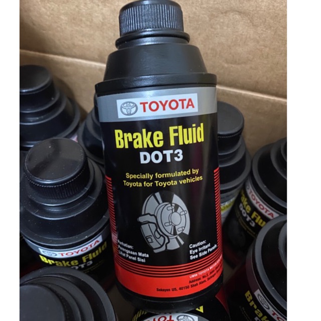 Original Toyota Genuine Brake Fluid Brake Oil Dot 3 330ml 08823 80230 Shopee Malaysia