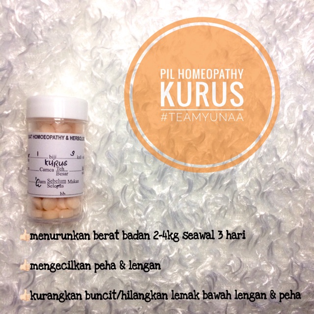 PIL KURUS HOMEOPATHY  Shopee Malaysia