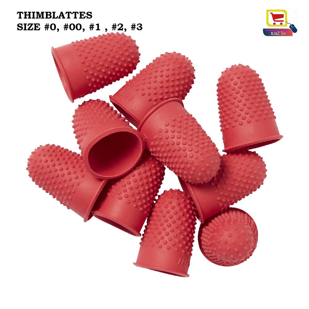 Rubber Thimblette Latex Finger Cone Jari Getah Finger Guard Finger