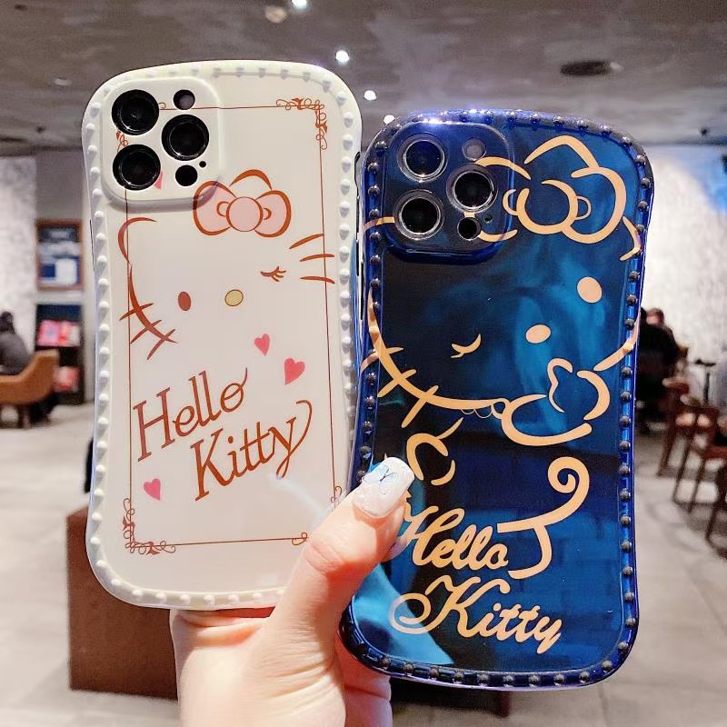 Buy Hello Kitty Anti Fall Waistline Phone Case Kitty Blue Cartoon Case Iphone 11 12 Pro Xr Xmax I8 7plus Seetracker Malaysia