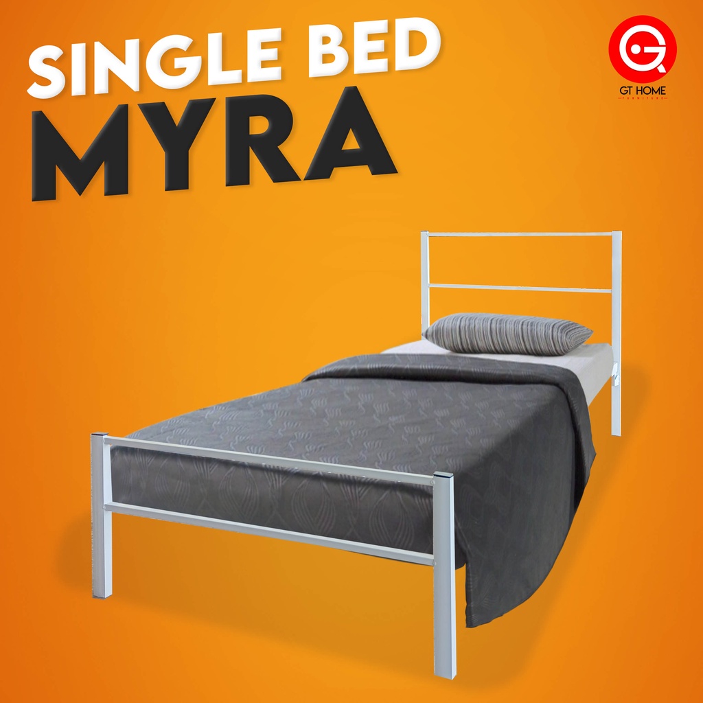 READY STOCK KEDAH Single Bed Frame 100% Metal Katil Bujang Dewasa Budak Bed Room Bedroom Furniture Perabot Bilik Tidur