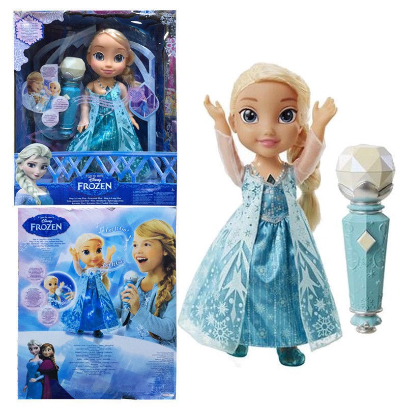 singing elsa doll with microphone