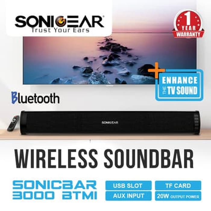 sonicgear 3000 btmi soundbar