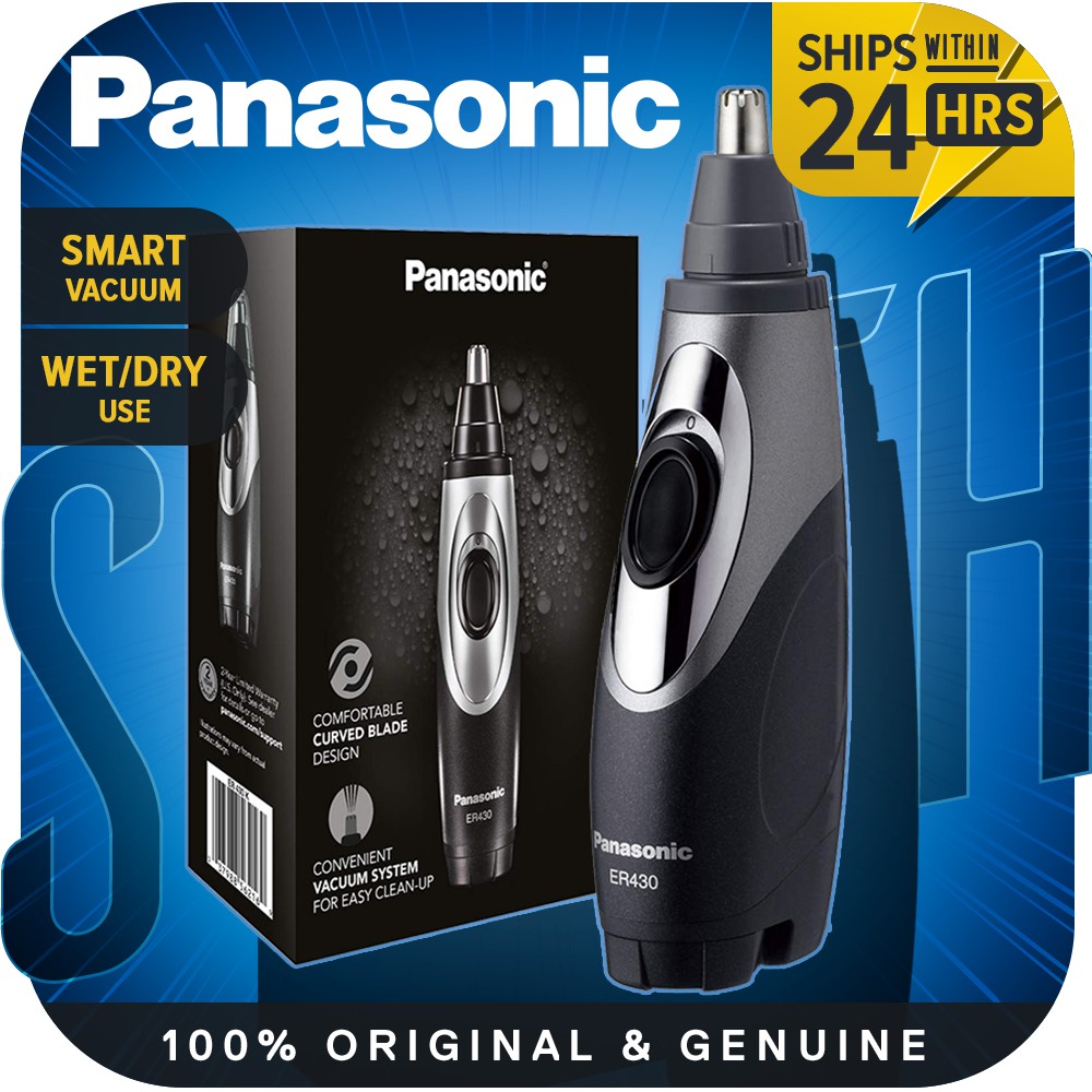 Panasonic ER430K Nose Hair Trimmer and Ear Hair Trimmer, Vacuum