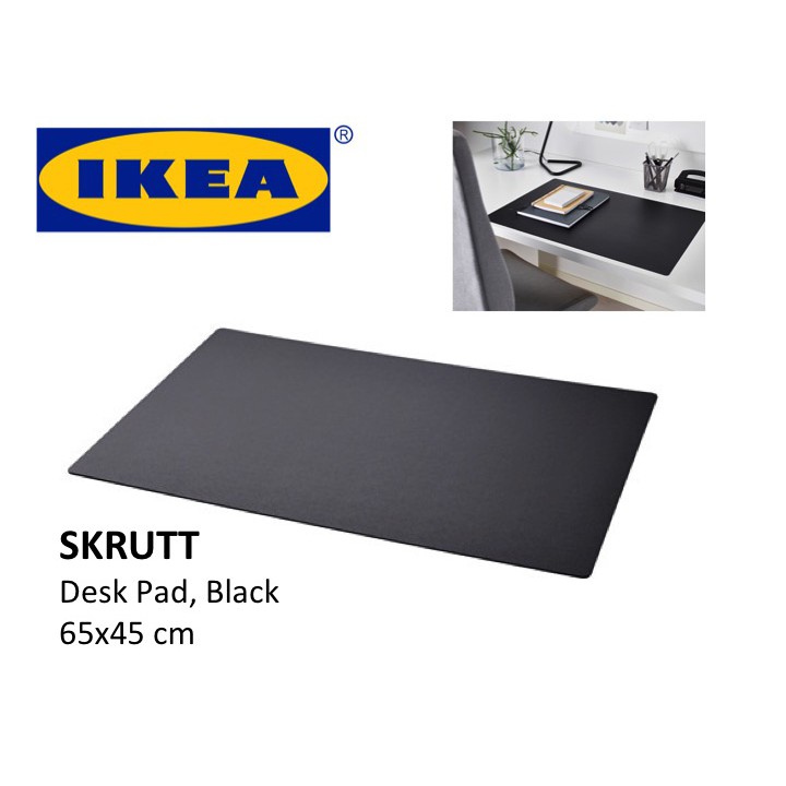IKEA SKRUTT Gaming Work Office Desk Pad, Black, 65x45 cm Shopee Malaysia
