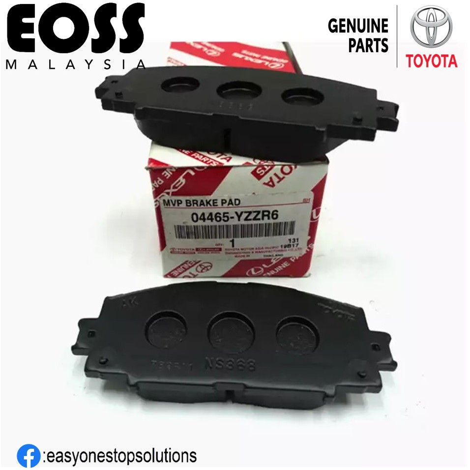 Original Toyota Front Brake Pads 04465YZZR6 for Toyota VIOS 1.5E 1.5J