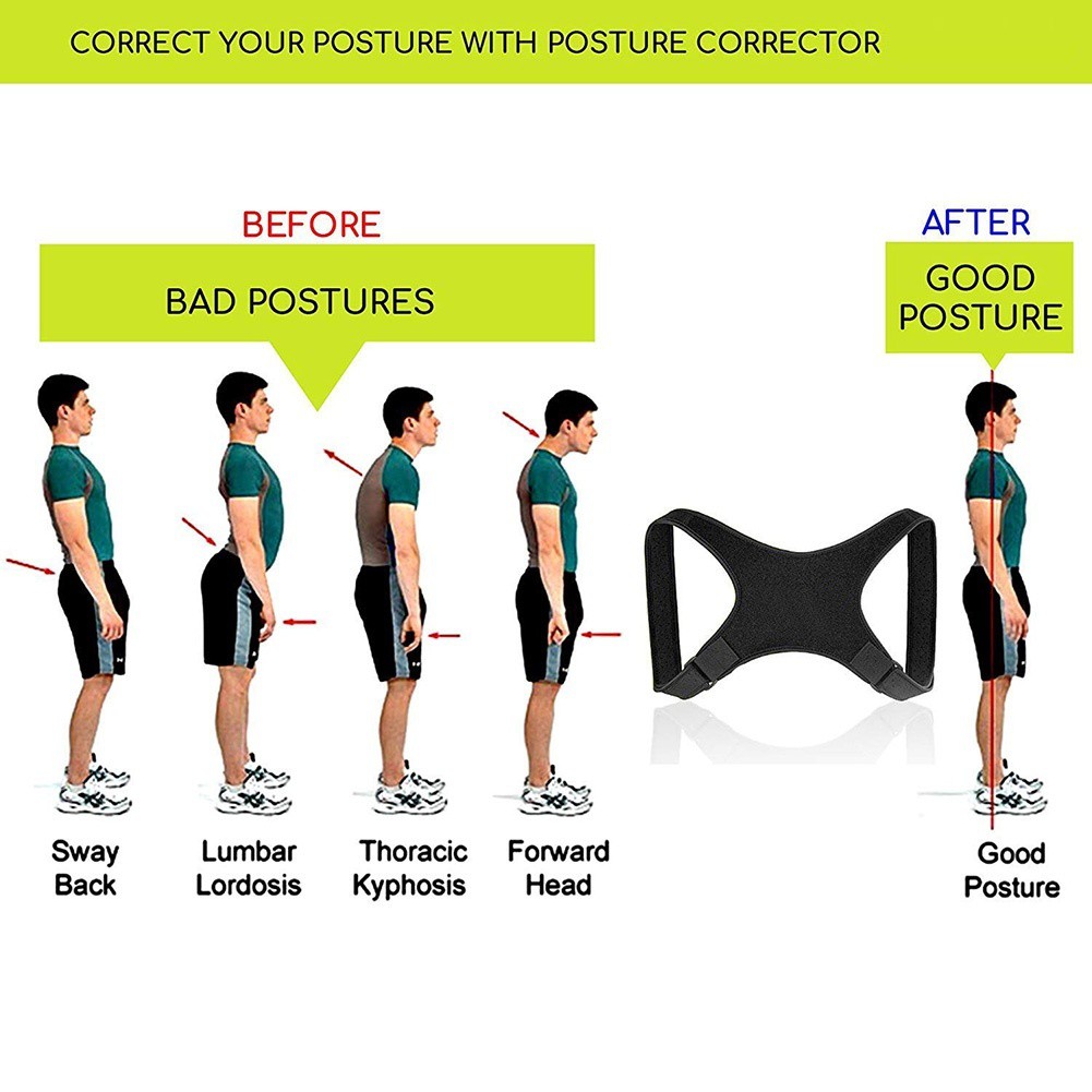 Casual Portable Posture Corrector Fracture Support Back Shoulder Correction Brace Belt Strap - Image 3