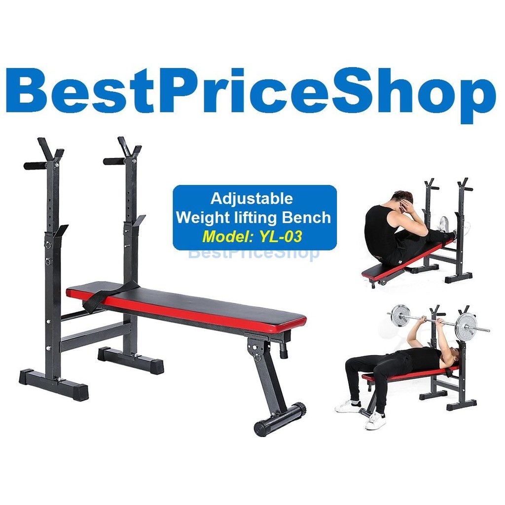Bps Space Saving Adjustable Foldable Weightlifting Fitness Workout