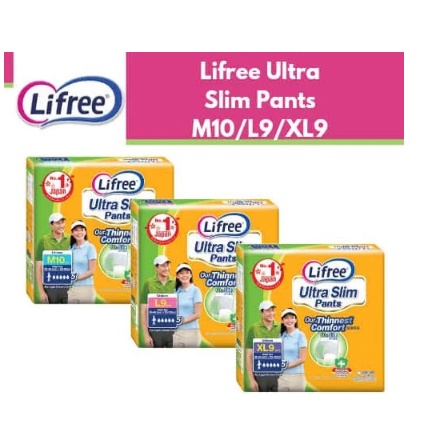 Lifree Ultra Slim Pants Anti Bacterial M10/L9/XL9