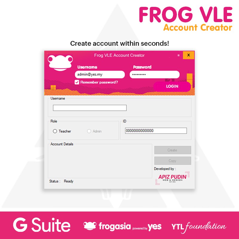 Frog Vle Account Creator Yes My Google Drive Shopee Malaysia