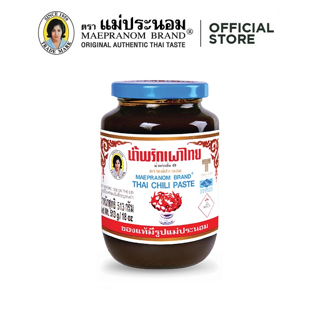 Maepranom Thai Chilli Paste Bottle (513g)