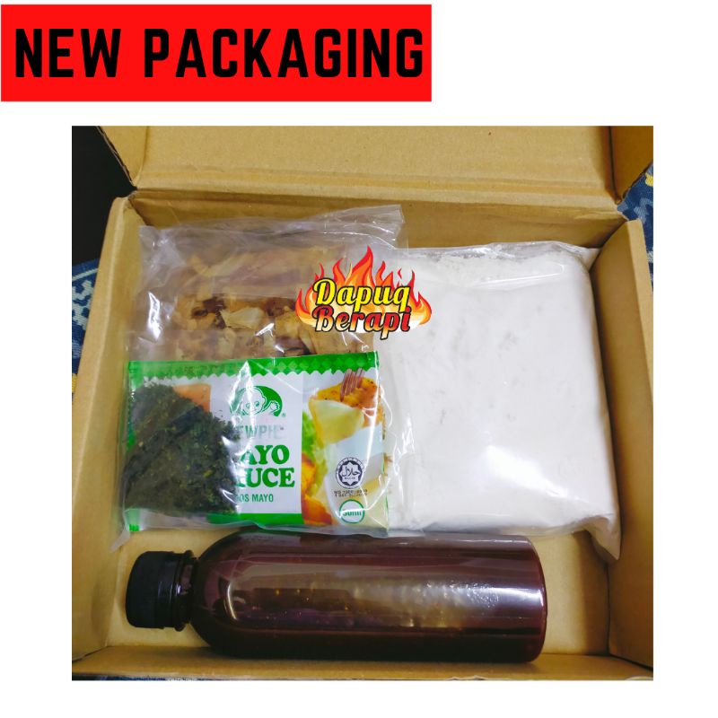 Halal Set Lengkap Tepung Takoyaki Homemade/Diy Set Medium Size (50biji ++