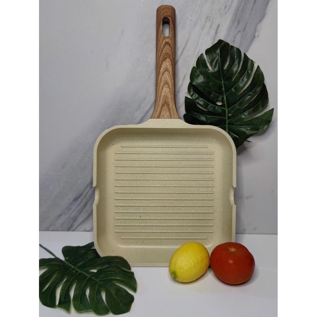Ceramic Coated Nonstick Grill pan (24cm) Shopee Malaysia