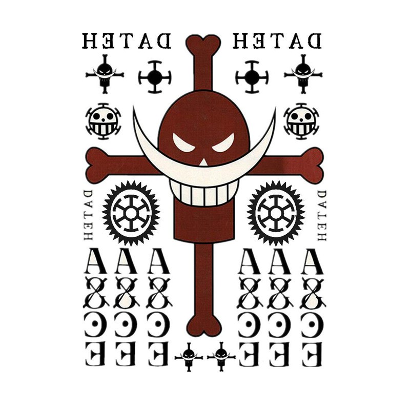 Anime One Piece Portgas D Ace Cosplay Tattoo Waterproof Temporary Tattoo Sticker Shopee Malaysia