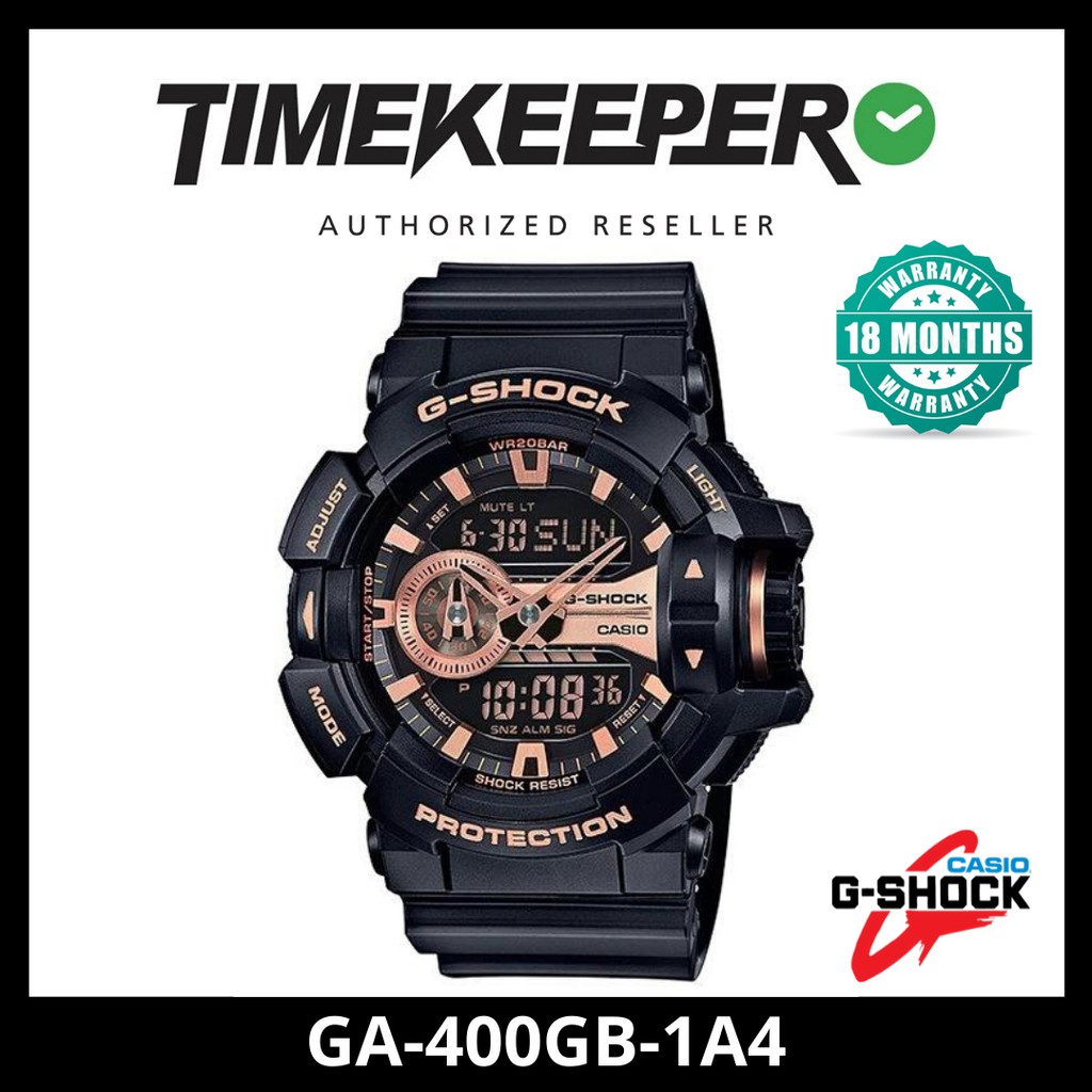 Casio G Shock Ga400 Black Men Sports Watch Shopee Malaysia