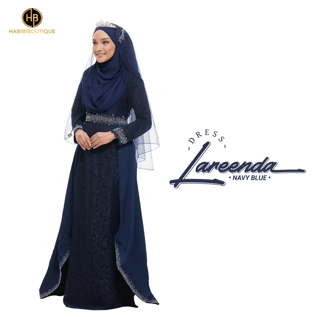 DRESS LAREENDA EXCLUSIVE | TUNANG | NIKAH | SANDING | BY HABIBI BOUTIQUE