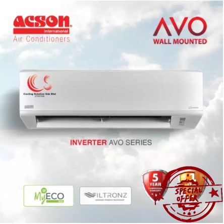 Acson Air Conditioner Basic Inverter R32 1 0hp 2 5hp A3wmy10n A3wmy15n A3wmy20n A3wmy25n Shopee Malaysia