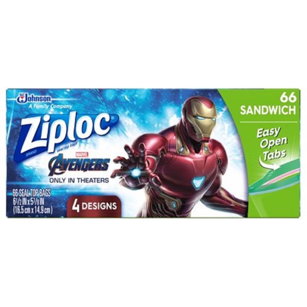 Ziploc Marvel Avengers Sandwich Bag (66's) 312395 Shopee Malaysia