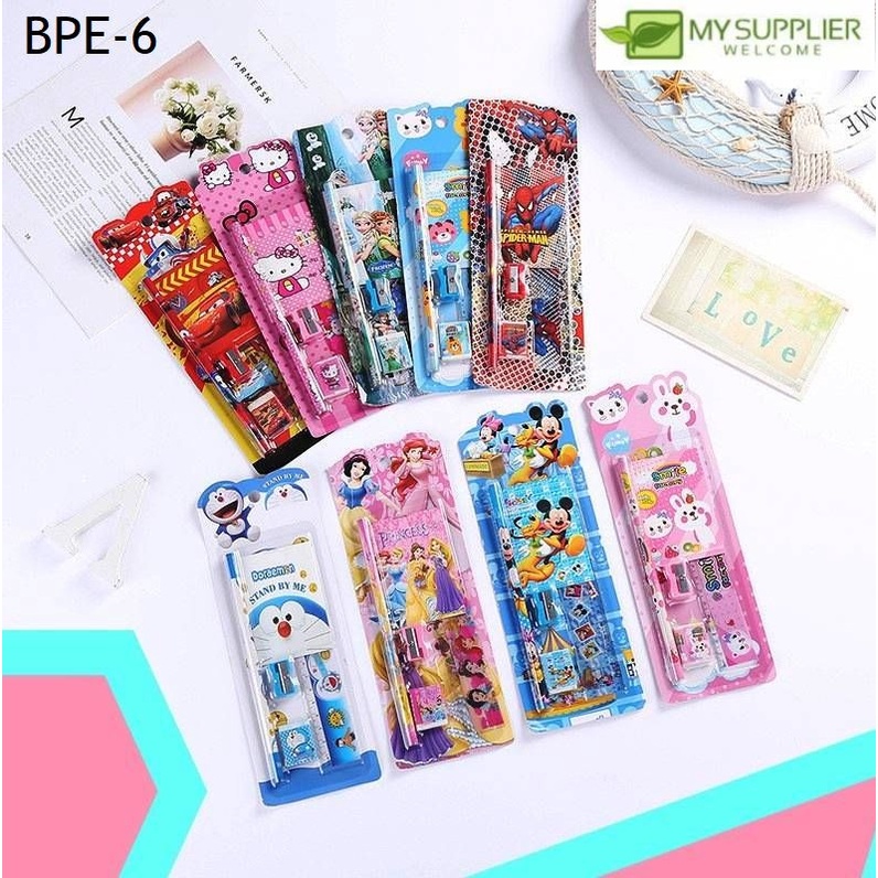 5in1 Stationary Set (Pencil,Eraser,Ruler,Sharpener&Book) Shopee Malaysia