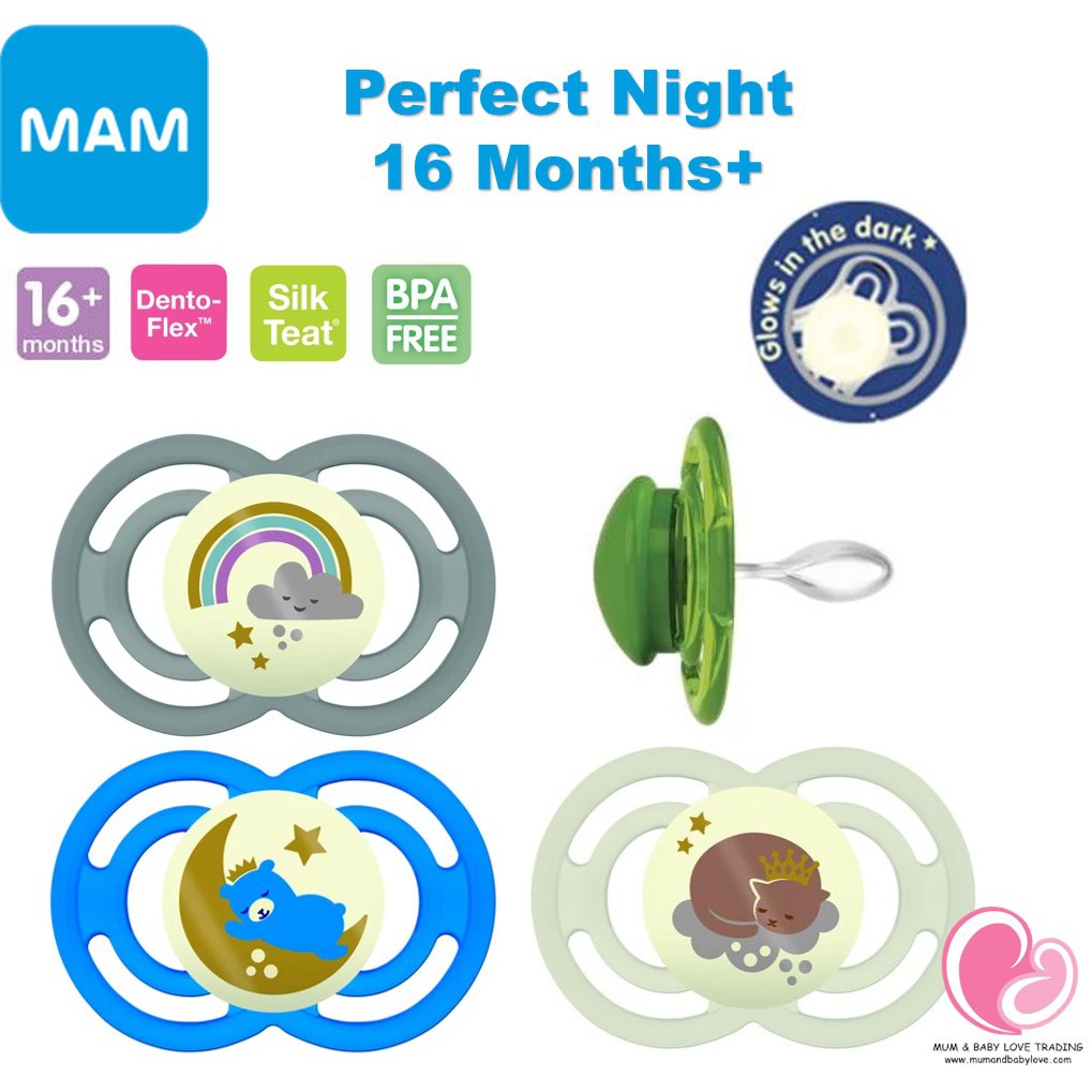 mam 16 month pacifier glow in the dark