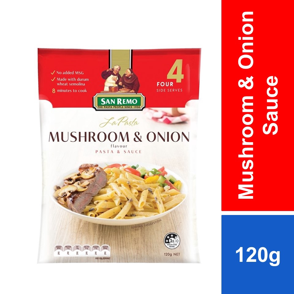 San Remo La Pasta Creamy Mushroom & Onion 120g