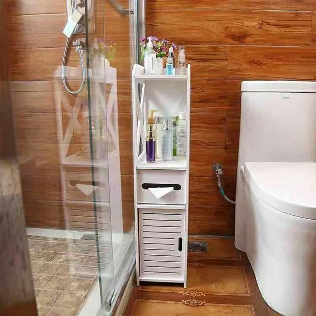 Bathroom Cabinet Toilet Side Cabinet Toilet Narrow Storage Rack