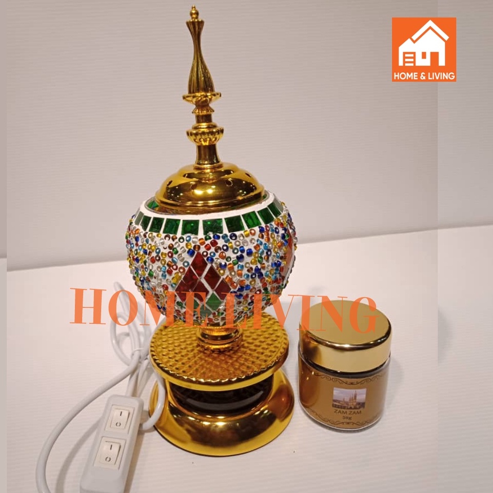 LED Mabkhara Electric Arabic Incense Burner for Bakhoor Electric