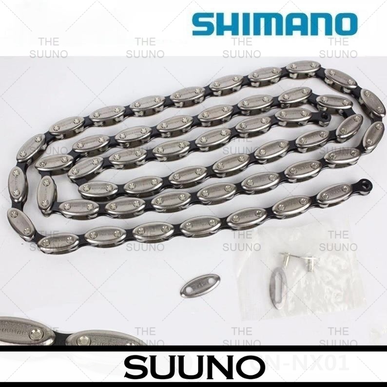 Shimano NX01 single speed olive chain fixed gear mountain bike road bicycle chain with magic button 98 Link