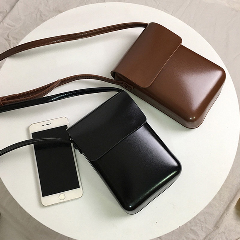 New Women Handbags Fashion Pu Leather Shoulder Bags Female Luxury Large Capacity Crossbody Bags Small Solid Flap Phone Purse