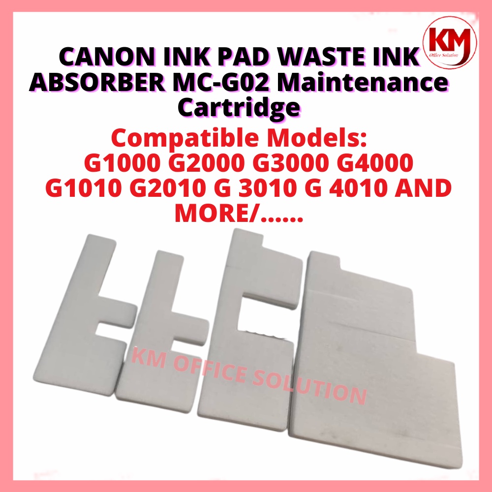 Canon Waste Ink Pad G1000 G2000 G3000 G4000 G1010 2010 3010 G4010 AND MORE G1010 G2010 G3010 G4010