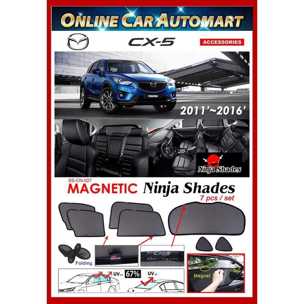 Mazda Cx5 14 16 Magnetic Ninja Sunshade Sun Shade Shopee Malaysia