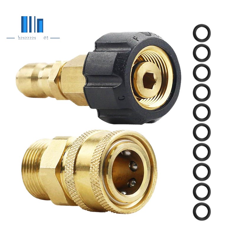 High Pressure 22MM Adapter Fitting X 3/8-Inch Brass Male Pipe Thread 5800 PSI