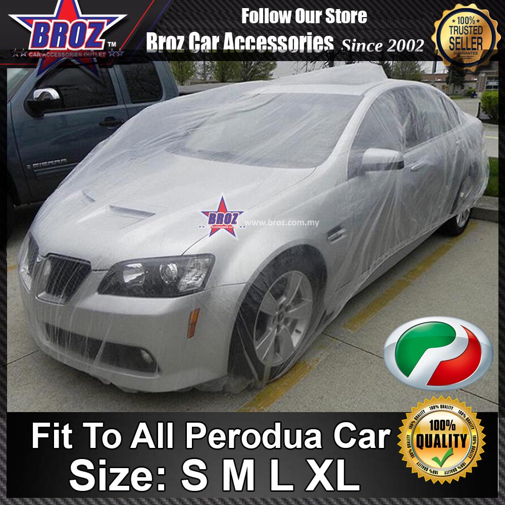 Perodua Bezza/Kancil/Axia/Myvi Car Cover Transparent PE 