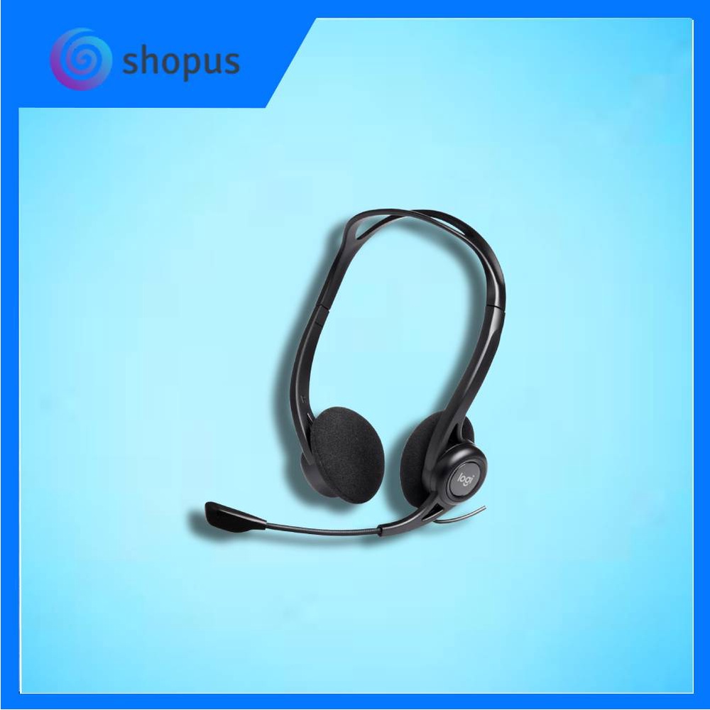 Logitech H370 Usb Headset With Noise Canceling Microphone Black Shopee Malaysia 0607