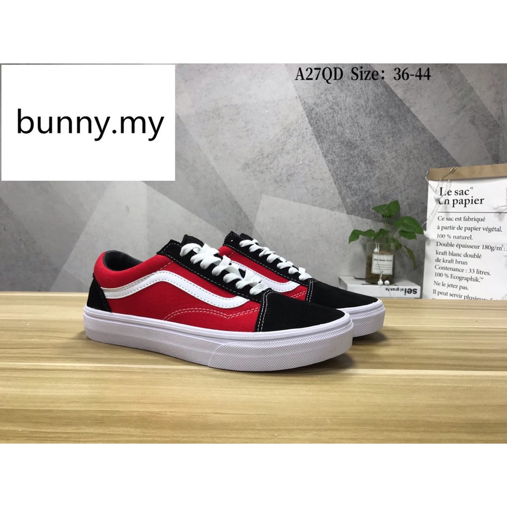 vans vault red dahlia slip on