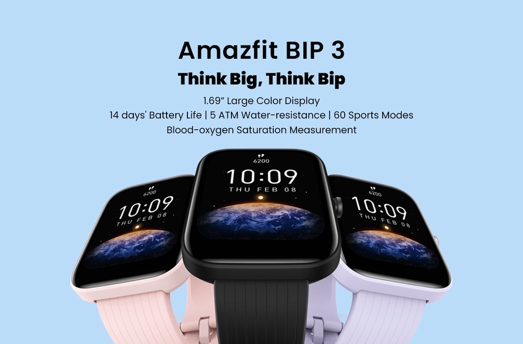 Amazfit Bip With Display Smartwatch (Official Year