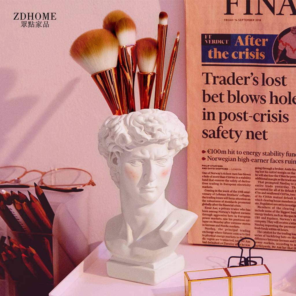 刷具晾乾架摆放架晾晒架刷具沥乾架刷具收纳架美妆用具大卫化妆刷收纳桶筒刷子便携可爱ins桌面好看的盒子梦幻粉色