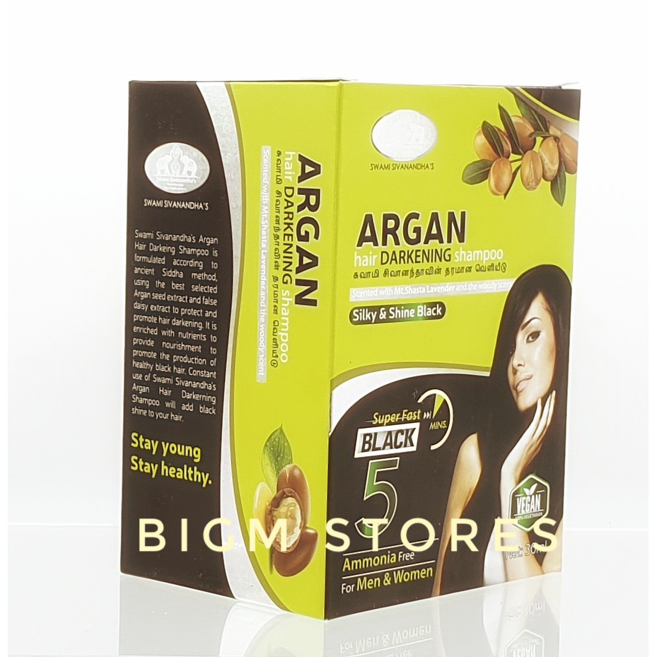 Swami Sivanandha S Argan Hair Darkening Shampoo 30ml 10 S In A