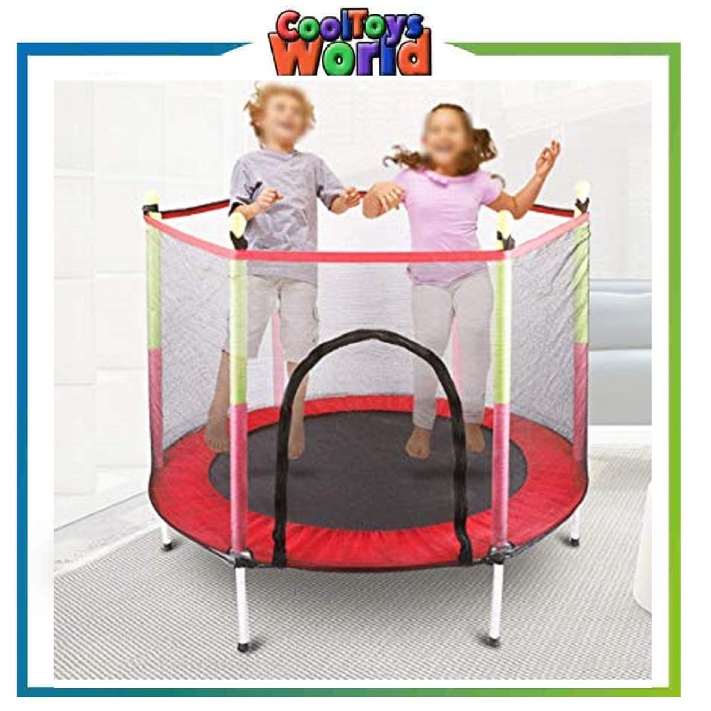 55 Round Kids Trampoline Enclosure Safety Net Pad Random Color Shopee Malaysia