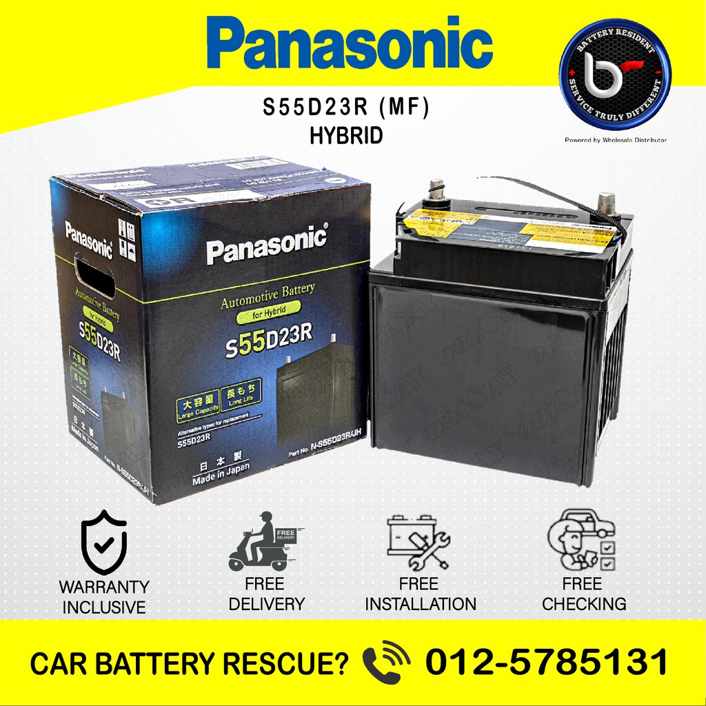 Panasonic S55D23R VRLA - Original Battery Toyota Camry Hybrid | Shopee ...