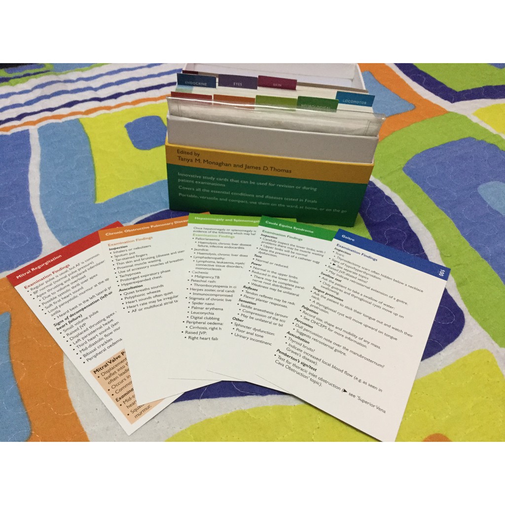 H T Sale Oxford Handbooks Clinical Tutor Study Cards Medicine Shopee Malaysia