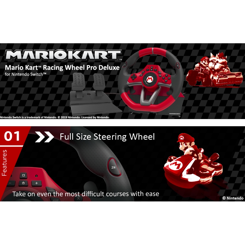 nintendo switch mario kart racing wheel pro deluxe