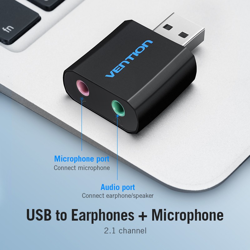 Have Purpose Vention USB External Sound Card 3.5mm AUX Mic Adapter Stereo Audio Headset S Course Tutorial Guide Kursus - Image 4