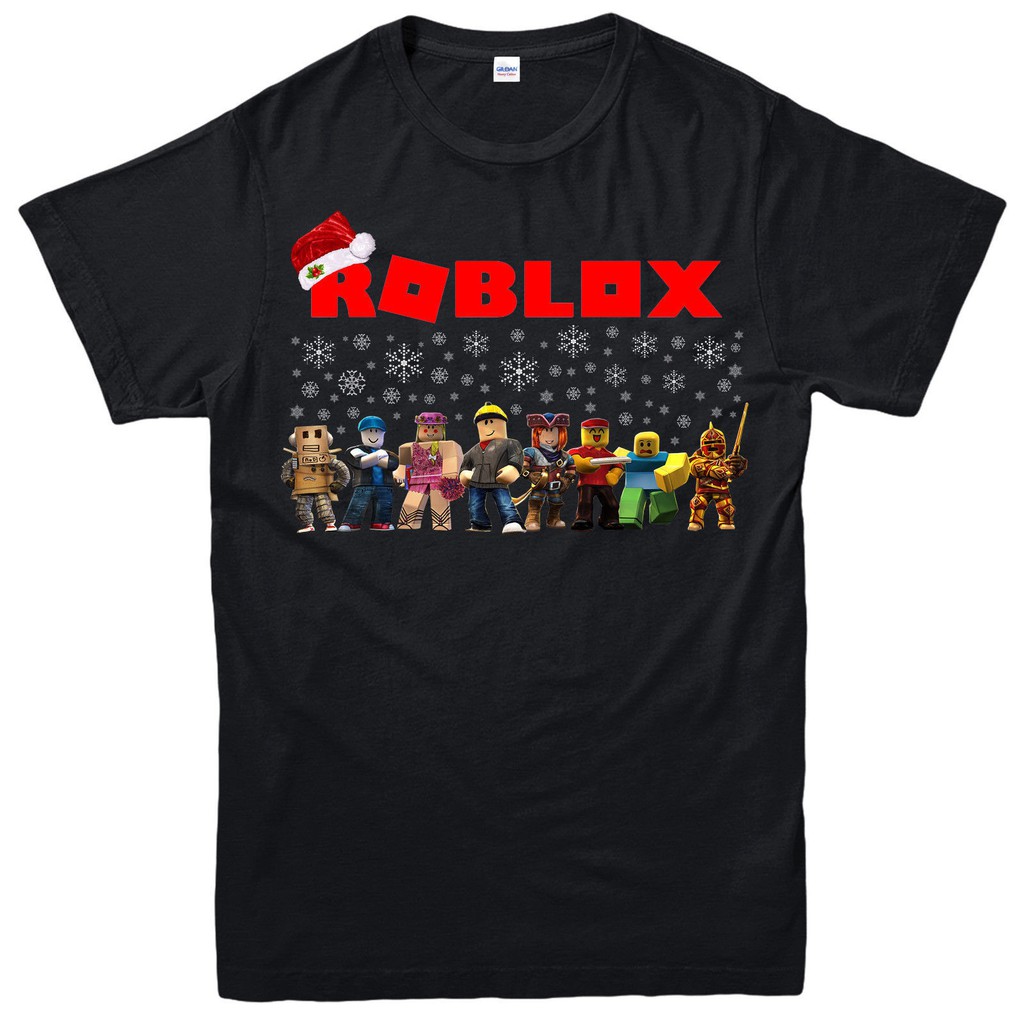 Roblox Christmas T Shirt Roblox Family Gamers Gift Tee Top Christmas Gift Black Shopee Malaysia - t shirts roblox obey roblox 500 robux