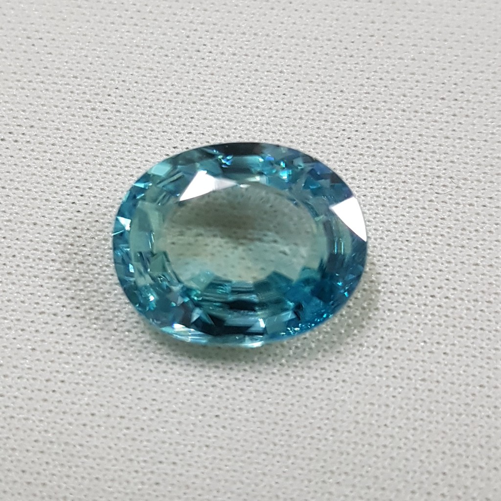 Blue Zircon 10.61 ct Natural Loose Stone Gemstone | Shopee Malaysia