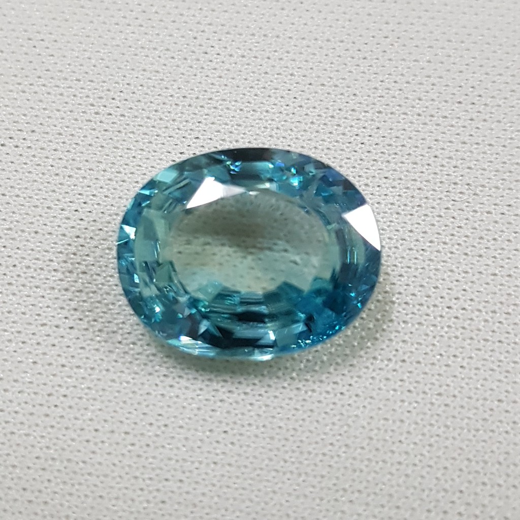 Blue Zircon 10.61 ct Natural Loose Stone Gemstone Shopee Malaysia