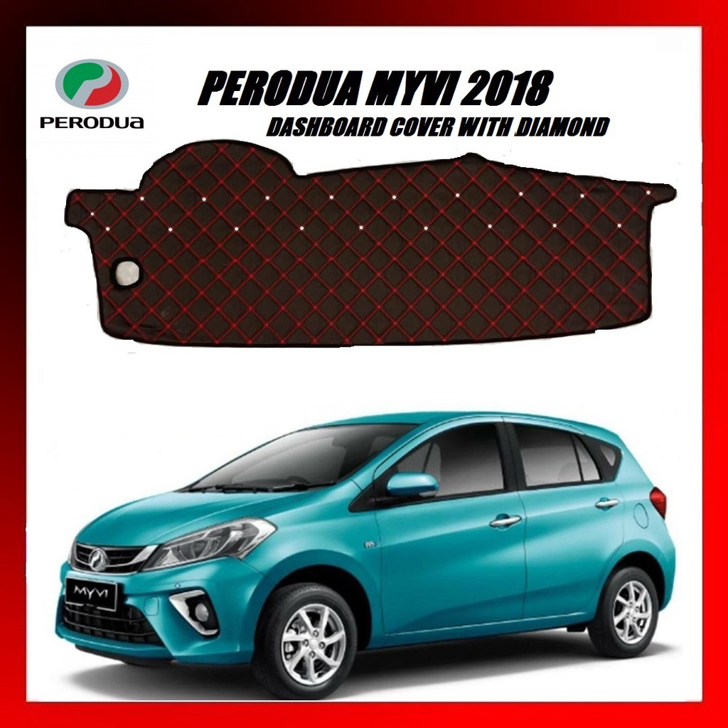 (DIAMOND) PERODUA MYVI 2018 NON SLIP DASHBOARD COVER 